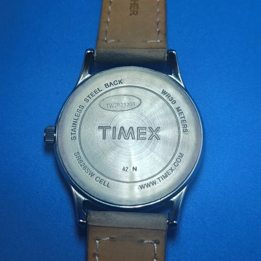 2020 Timex Elegance 35mm‎ Women's Quartz Watch Silver Dial Fully Restored